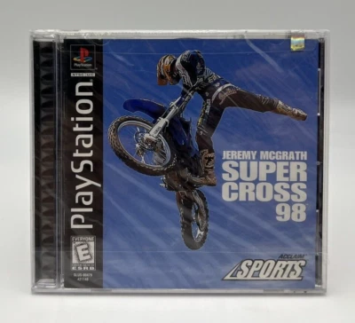 Jerermy McGrath Supercross 98' (Sony Playstation 1 PS1, 1998) Black Label ~ New - Image 1 of 4