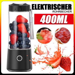 400ml Tragbarer Mixer für Smoothies/Shakes Smoothie Maker USB Mini Standmixer DE - Bild 1 von 22