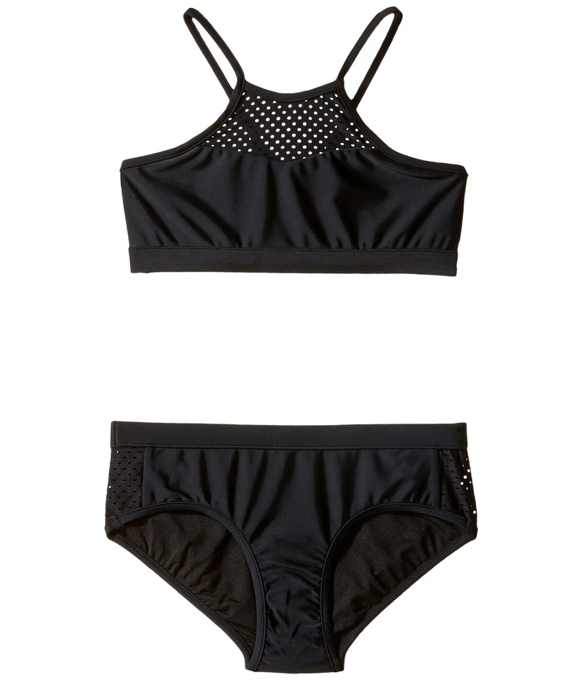 Seafolly Kids 126795 Summer Essentials Delantal Tankini Set Negro Talla 10 Foto 1 de 2