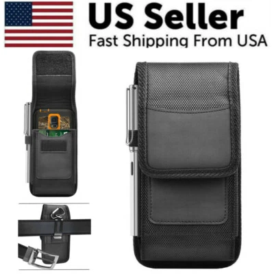 Cell Phone Holster Rugged Carrying Case Wallet Pouch w/ Metal Belt Clip - Image 1 of 4