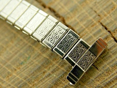 Bulova Vintage Watch Band Expansion 13mm Stainless Steel Unused NOS Bracelet - Image 1 of 4