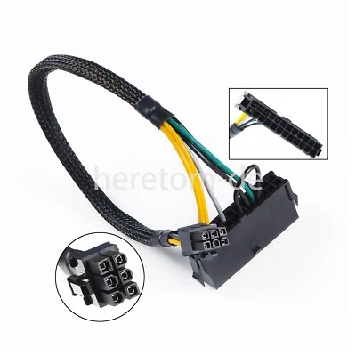 24Pin zu 6Pin ATX Netzteil Adapter Kabel For DELL Optiplex 3050 5060 7050 3668 - Bild 1 von 4