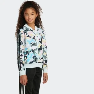 ADIDAS COLORFUL CAMO ALLOVER PRINT 3-STRIPES JACKET - Picture 1 of 14