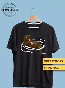 Otter Pop Shirt, Pun Shirt, Cute Animal Shirt Premium Ultra Soft Tee - Picture 1 of 2