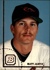1994 Bowman Baltimore Orioles Baseball Card #599 Matt Jarvis Rookie
