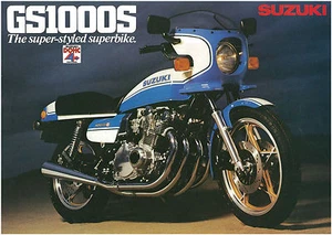 SUZUKI Brochure GS1000S 1980 GS1000 S Sales Catalog REPRO - Picture 1 of 1
