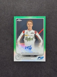 2022 Topps Chrome F1 Frederik Vesti Autograph Green Refractor 78/99 #CAC-FV - Picture 1 of 2