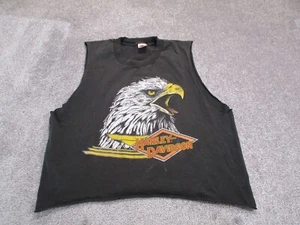VINTAGE Harley Davidson Shirt Chopped Mens XL Extra Large Eagle 90s 22x21 - Picture 1 of 12