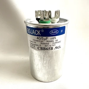 BOJACK 40+5uF ±6% 370V /440 VAC CBB65B HVAC Capacitor - Picture 1 of 7