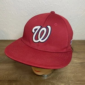 Washington Nationals Hat Size S/M Stretch A-Flex Red OC Sports MLB ECO 3 Cap - Picture 1 of 15