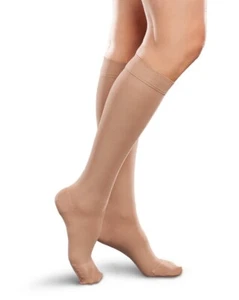 Therafirm Ease Opaque 30-40 Knee High CT, Small Short, Sand, Compression Socks - Picture 1 of 3