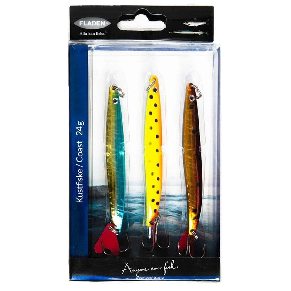 Fladen Premium Meerforellenblinker Set 3 Stück 24g Angelset Raubfisch - Bild 1 von 1