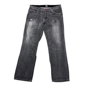 Jeans Parish Originals taglia 36 nero invecchiato Y2K - Foto 1 di 10