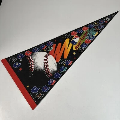 Major League Baseball 1998 Full Size Felt Pennant Banner Flag - Image 1 of 4
