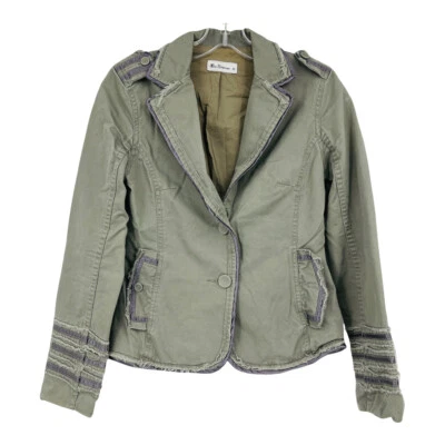 Ben Sherman 军队夹克 橄榄绿色 军事合身 磨损 复古 女式 XS — 第 1/4 张图片
