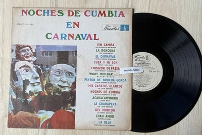 NOCHES DE CUMBIA EN CARNAVAL - VARIOUS 1977 Fuentes Colombia LP Cumbia guaracha - Image 1 of 4