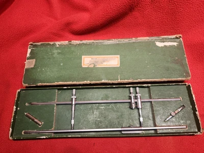 Antique KEUFFEL & ESSER #9155 Beam Compass Drafting Set In Box  12" Vfine - Image 1 of 4