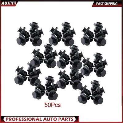 50Pcs Front Bumper Push Type Clip Fastener For 2007-11 Acura Honda 91503-SZ3-003 - Image 1 of 4