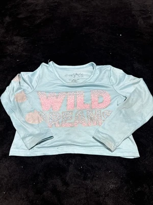 Freestyle Sleep Revolution 儿童 4T 码长袖睡衣狂野梦想衬衫 — 第 1/2 张图片