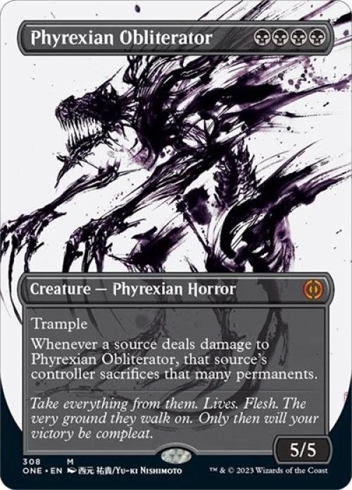 Phyrexian Obliterator (Showcase) - Light Play MTG Phyrexia: All Will Be One - Image 1 of 1