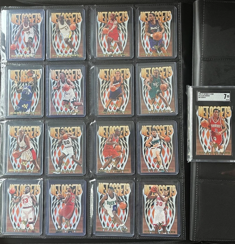 🔥(17) 1996-97 Skybox eX2000 Net Assets DIe-Cut lote de 17 tarjetas Rodman Iverson HOF Foto 1 de 1