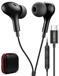 USB C Headphone for Samsung S23 FE S22 S21 S20 A53 A54 Wired Earbuds Magnetic... - Zdjęcie 1 z 8