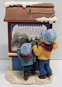 2007 Hallmark Ornament Club exklusive Pfeife Stop Zug Schaufenster Szene #5 - Bild 1 von 3