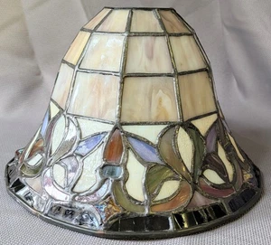 Tiffany Stil lila Bleiglas Schirm - Glockenform ersetzt 5,5" hoch - Bild 1 von 10