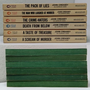 6 Book Lot Patrick Dawlish Popular Library Paperbacks John Creasey / Gordon Ashe - Imagen 1 de 24