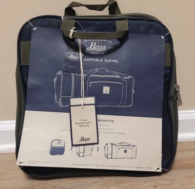 G.H. Bolsa de Lona Plegable Bass & Co. 32"x13"x13" Bolsa de Lona Rodante Extendida  Foto 1 de 4