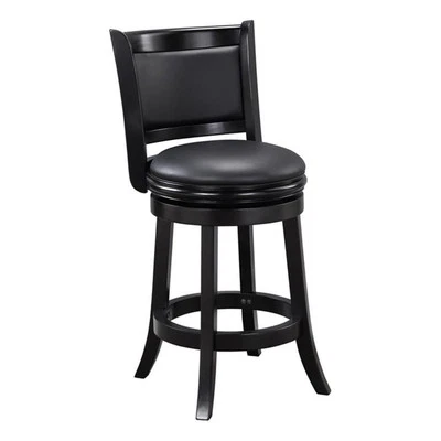 Boraam Augusta Counter Height Swivel Counter Stool - Black - Image 1 of 4