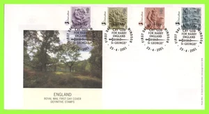 G.B. 2001 England Regionals DLR margin Royal Mail First Day Cover Windsor (sword - Bild 1 von 1