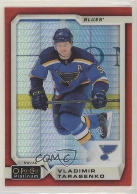 2018-19 O-Pee-Chee Platinum Red Prism /199 Vladimir Tarasenko #130 - Image 1 of 2