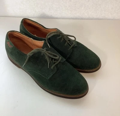 Vtg Bass Womens Oxfords Lace Up Womens Size 10 Dark Green Preppy Academia Shoes - Image 1 of 4