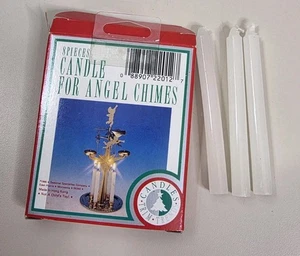 Vintage 3 Piece Candles For Angel Chimes 4" Long - Picture 1 of 6