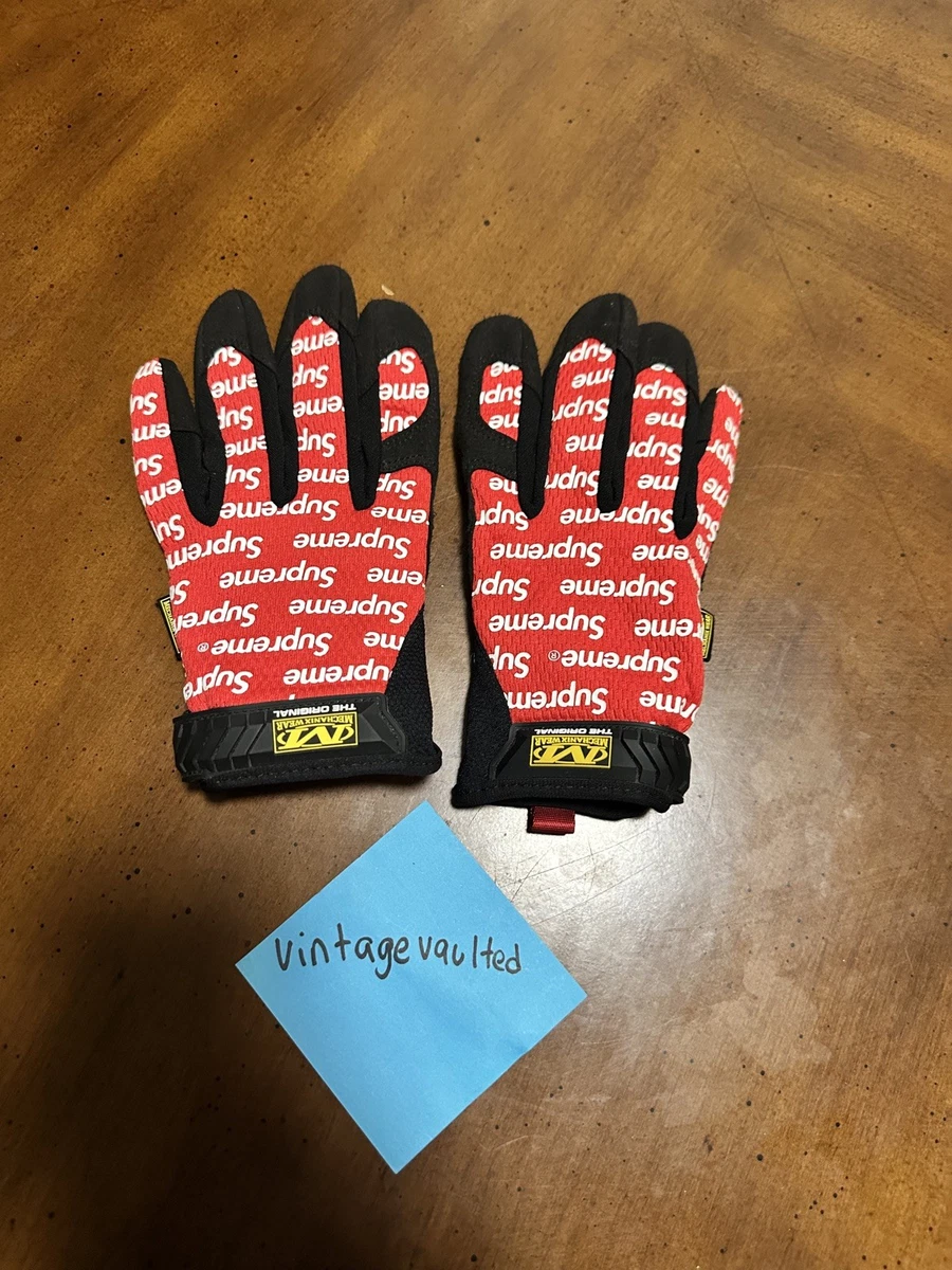 新品 17ss Supreme Mechanix Original Gloves Supreme Mechanix Glove SS17 Red Medium Gloves Box Logo New | eBay