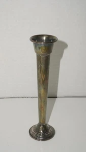 Vintage Gorham Electroplate Silber YC 3050 Trompete Knospe Vase dünn schmal 6,5" - Bild 1 von 9