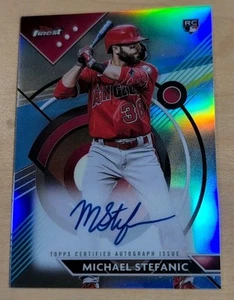 2023 Topps Finest Michael Stefanic #FA-KST Refractor Auto RC Rookie Blue Jays - Picture 1 of 2