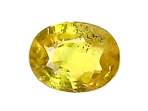 0.93Cts Yellow natural sapphire oval shape loose gemstones "see video" - Picture 1 of 3