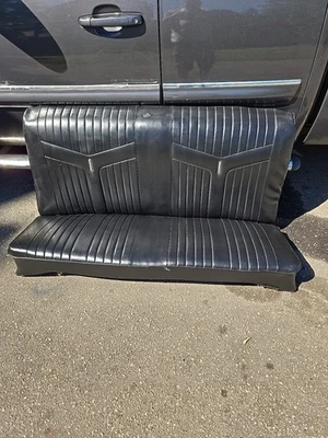 1968-69 Pontiac Lemans Gto Rear Seat Set Hardtop Back Seats Used A Body 1969 Oem - Image 1 of 4