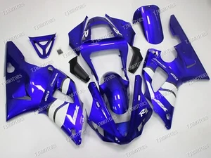 Fit for 00-01 YZF R1 Blue White ABS Injection Molded Bodywork Fairing Kit Panels - Picture 1 of 9