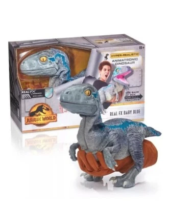 Real FX experience Baby Blue Jurassic World Animatronic Dinosaur hyper realistic - Immagine 1 di 4