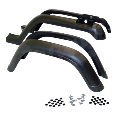 Kit de 4 piezas de destellos de guardabarros automotriz Crown para Jeep Wrangler 1987-95 YJ 5AHK Foto 1 de 4