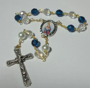 Handmade in USA Our Lady of La Leche Single Decade Rosary - Patron of Motherhood - Picture 1 of 3