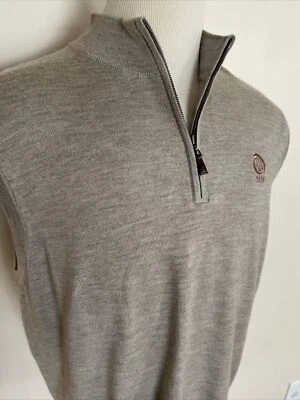 PETER MILLAR  NEW MEN'S HALF Zip SLEEVELESS SWEATER SIZE XL - Image 1 of 4