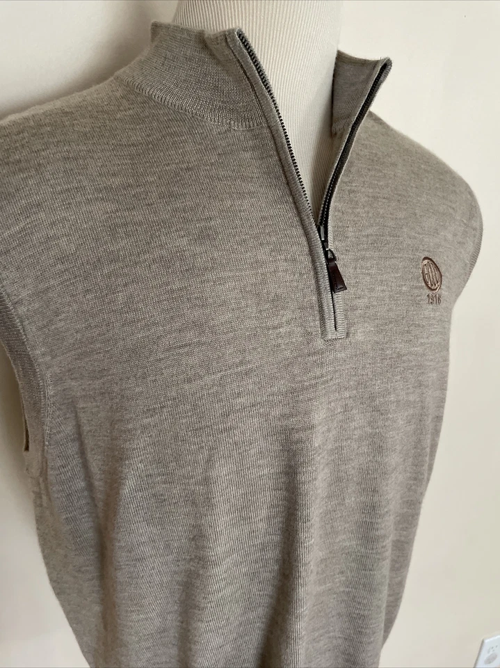 PETER MILLAR  NEW MEN'S HALF Zip SLEEVELESS SWEATER SIZE XL - Image 1 of 4