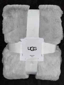 NWT UGG Mammoth Throw Blanket Oversized 60”x70” Gray NEW "Ultra Soft" Faux Fur! - Picture 1 of 10
