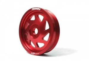 Perrin Performance Red Lightweight Crank Pulley for Subaru WRX STI Forester EJ - Picture 1 of 4