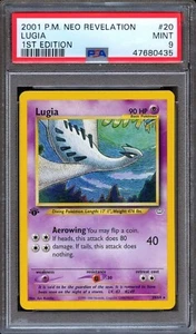 PSA 9 Pokemon Lugia 1st Edition Neo Revelation 20/64 MINT - Picture 1 of 2