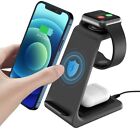 GEEKERA Wireless Charger, 3 in 1 Charging Stand Dock for iPhone Watch Fast